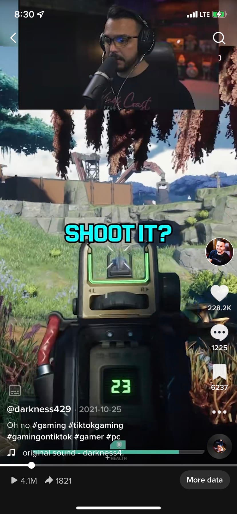 TikTok post from client Timmeh with 4.1M plays, 228.2K likes, and 1,821 shares